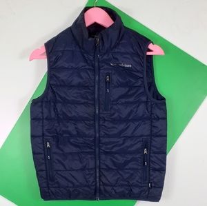 Vineyard Vines Puffer Vest Boys Large Navy